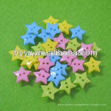 Star Shape Plastic Button